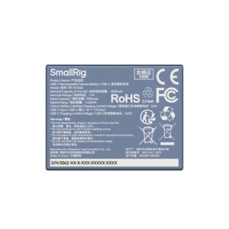 SmallRig 5062 - akumulator, tył